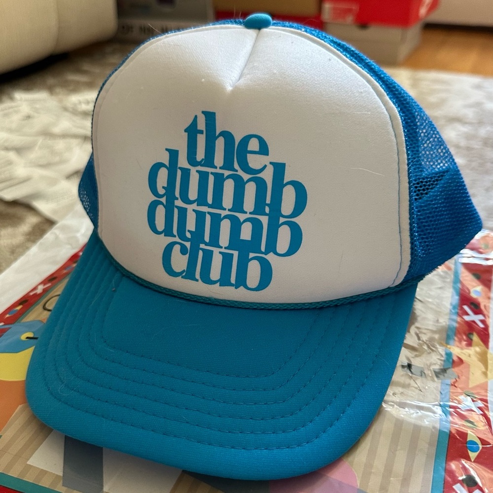 Blue mesh back cap